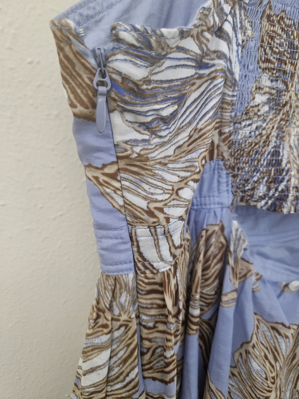 Banana Republic Light Blue Floral Cutout Maxi Sundress Size 14 New - Picture 8 of 16
